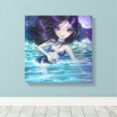 Mitten in der sanften See, Meerjungfrau Art drucke (Insitu (Holzboden))