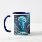 Mitten in einem lebenden Korallenriff. Tasse (Links)