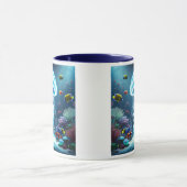 Mitten in einem lebenden Korallenriff. Tasse (Zentrum)