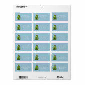Mitten Tree Address Label Adressaufkleber (Vorne)