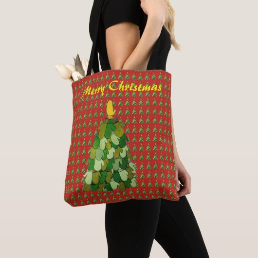 Mitten Tree Christmas Tasche (Von Nahem)