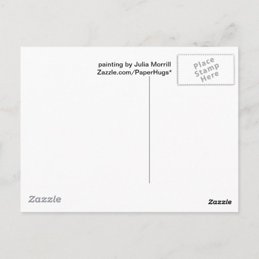 Mitten Tree Postcard Postkarte (Rückseite)