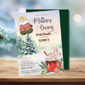 Mitten und Kakao-Brautparty Winterhochzeit Einladung
