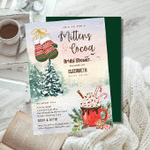 Mitten und Kakao-Brautparty Winterhochzeit Einladung