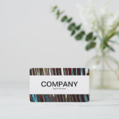 Mittenband (durchtrennt) - Abstrakt metallisch Visitenkarte (Stehend Vorderseite)