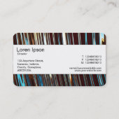 Mittenband (durchtrennt) - Abstrakt metallisch Visitenkarte (Rückseite)