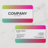 Mittenband (durchtrennt) - Gradient Y,M,B,R, Visitenkarte (Vorne/Hinten)