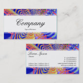 Mittenband (gekleidet) - Fraktal Abstrakt 061012d Visitenkarte (Vorne/Hinten)