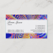 Mittenband (gekleidet) - Fraktal Abstrakt 061012d Visitenkarte (Rückseite)