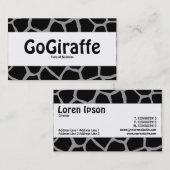 Mittenband - GoGiraffe - Grau 99999 Visitenkarte (Vorne/Hinten)