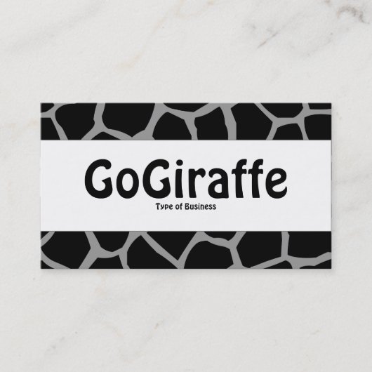 Mittenband - GoGiraffe - Grau 99999 Visitenkarte (Vorderseite)