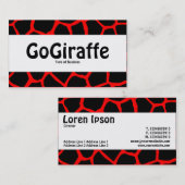Mittenband - GoGiraffe - Rotes FF000 Visitenkarte (Vorne/Hinten)