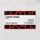 Mittenband - GoGiraffe - Rotes FF000 Visitenkarte (Rückseite)