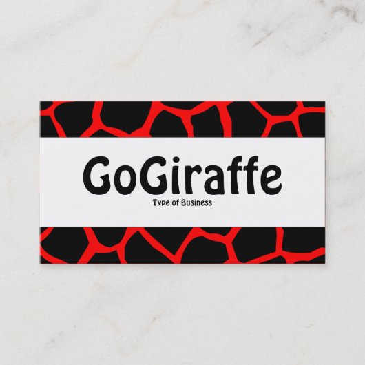 Mittenband - GoGiraffe - Rotes FF000 Visitenkarte (Vorderseite)
