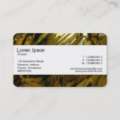 Mittenband (mit Kantenlänge) - Abstrakt flüssiges  Visitenkarte (Rückseite)