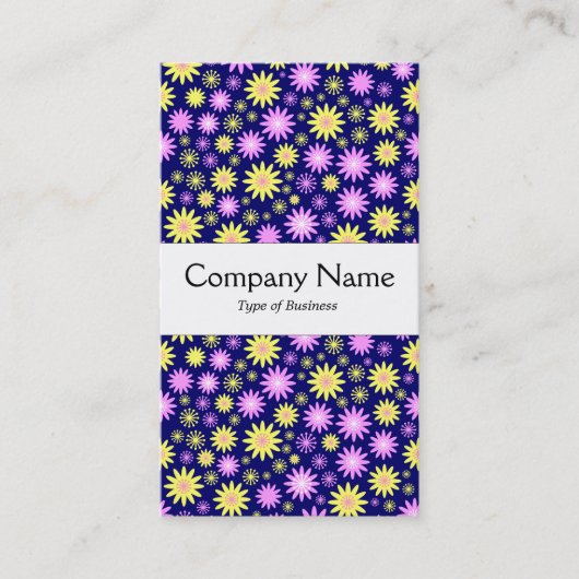 Mittenband - Muster der Blume - Farben Visitenkarte (Vorderseite)