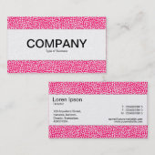 Mittenband - Random Spots - Weiß auf Neon Red Visitenkarte (Vorne/Hinten)