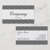 Mittenband - Skript - Muster für die Fischskala Visitenkarte (Vorne/Hinten)