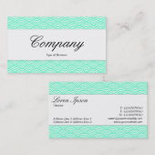 Mittenband - Skript - Muster für die Fischskala Visitenkarte (Vorne/Hinten)