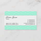 Mittenband - Skript - Muster für die Fischskala Visitenkarte (Rückseite)