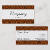 Mittenband - Skript - Muster für die Fischskala Visitenkarte (Vorne/Hinten)