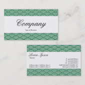 Mittenband - Skript - Muster für die Fischskala Visitenkarte (Vorne/Hinten)