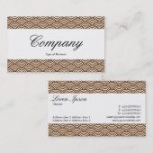 Mittenband - Skript - Muster für die Fischskala Visitenkarte (Vorne/Hinten)