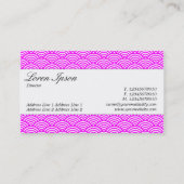 Mittenband - Skript - Muster für die Fischskala Visitenkarte (Rückseite)