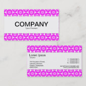 Mittenband - Star Wheel - Magenta auf Weiß Visitenkarte (Vorne/Hinten)