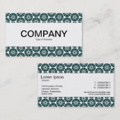 Mittenband - Starrad - Dunkelgrün auf Weiß Visitenkarte (Vorne/Hinten)