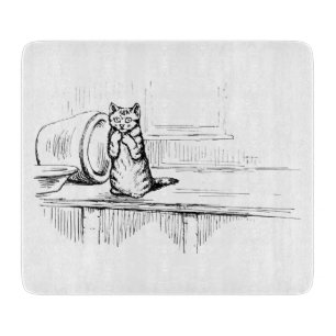 Mittens das Kätzchen (Angstkatze) (Beatrix Potter) Schneidebrett