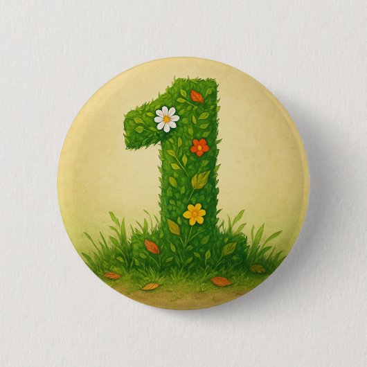 Mittens Nummer 1 Button (Vorderseite)