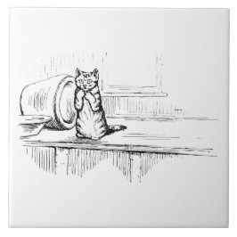 Mittens the Kitten (Scaredy Cat) (Beatrix Potter) Fliese