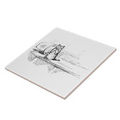 Mittens the Kitten (Scaredy Cat) (Beatrix Potter) Fliese (Seite)