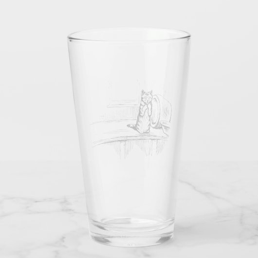 Mittens the Kitten (Scaredy Cat) (Beatrix Potter) Glas (Rückseite)