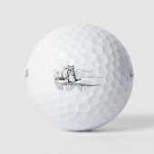 Mittens the Kitten (Scaredy Cat) (Beatrix Potter) Golfball (Vorderseite)