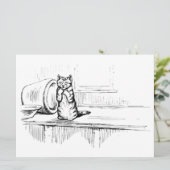 Mittens the Kitten (Scaredy Cat) (Beatrix Potter) Karte (Stehend Vorderseite)