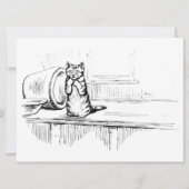 Mittens the Kitten (Scaredy Cat) (Beatrix Potter) Karte (Vorderseite)