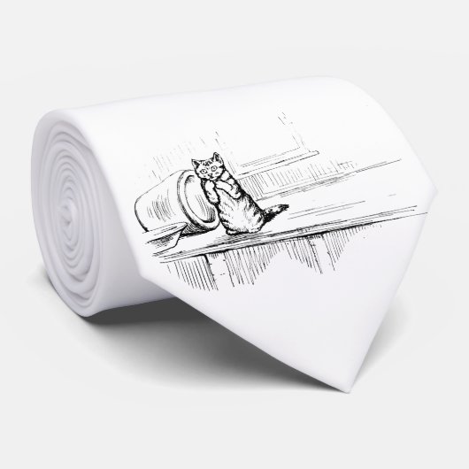 Mittens the Kitten (Scaredy Cat) (Beatrix Potter) Krawatte (Gerollt)