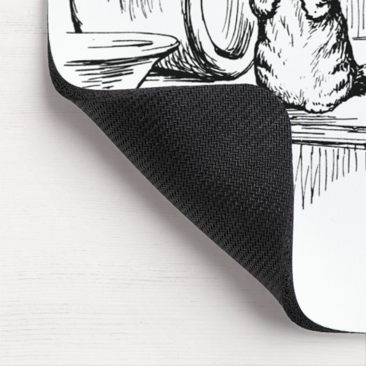 Mittens the Kitten (Scaredy Cat) (Beatrix Potter) Mousepad (Ecke)