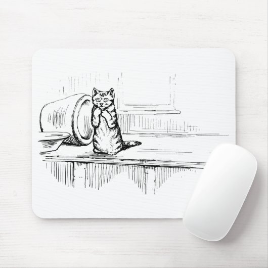 Mittens the Kitten (Scaredy Cat) (Beatrix Potter) Mousepad (Mit Mouse)