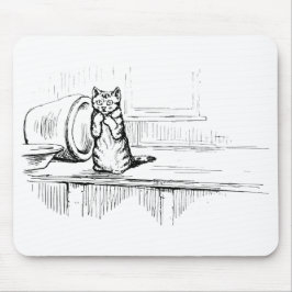 Mittens the Kitten (Scaredy Cat) (Beatrix Potter) Mousepad