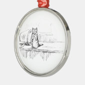 Mittens the Kitten (Scaredy Cat) (Beatrix Potter) Ornament Aus Metall (Links)