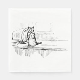 Mittens the Kitten (Scaredy Cat) (Beatrix Potter) Serviette