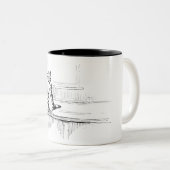 Mittens the Kitten (Scaredy Cat) (Beatrix Potter) Zweifarbige Tasse (VorderseiteRechts)