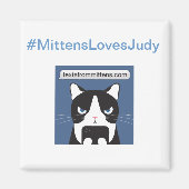 #MittensLovesJudy Square Magnet (Vorne)