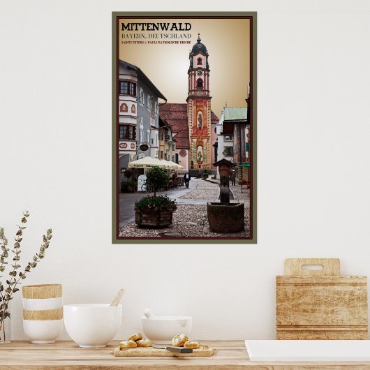 Mittenwald, Deutschland Poster (Küche)