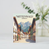 Mittenwald Deutschland Postkarte (Stehend Vorderseite)