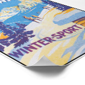 Mittenwald Deutschland Vintage Travel Poster (Ecke)