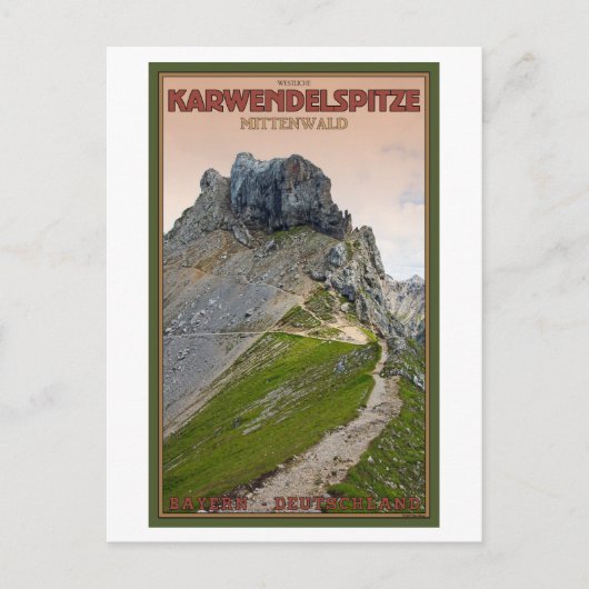 Mittenwald - Karwendelberg Postkarte (Vorderseite)